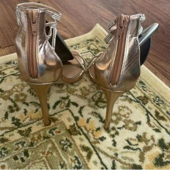 Steve Madden Sweetest Copper and Rhinestone Formal Wedding High Stiletto heels - Picture 5 of 12